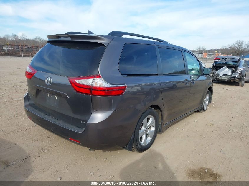 2018 TOYOTA SIENNA LE 8 PASSENGER - 5TDKZ3DC4JS911595