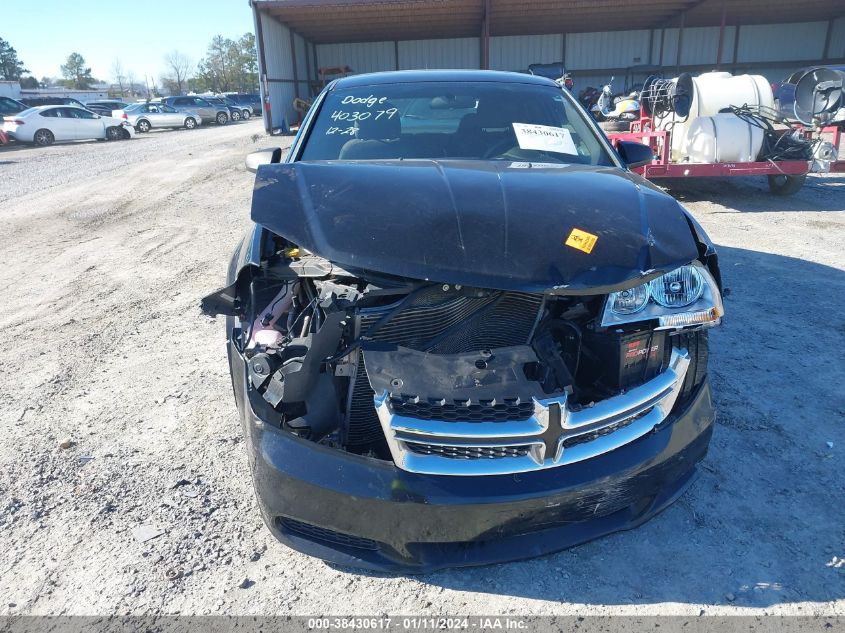 2013 DODGE AVENGER SE - 1C3CDZABXDN517003