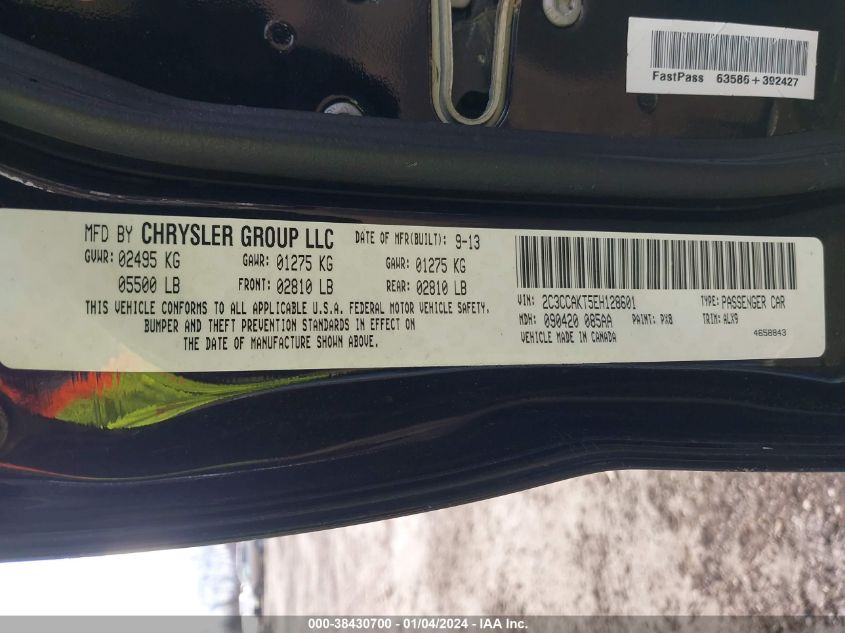 2014 CHRYSLER 300C - 2C3CCAKT5EH128601