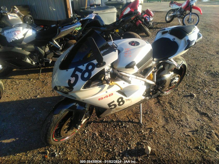 2009 DUCATI 848 ZDM1XBGVX9B009713