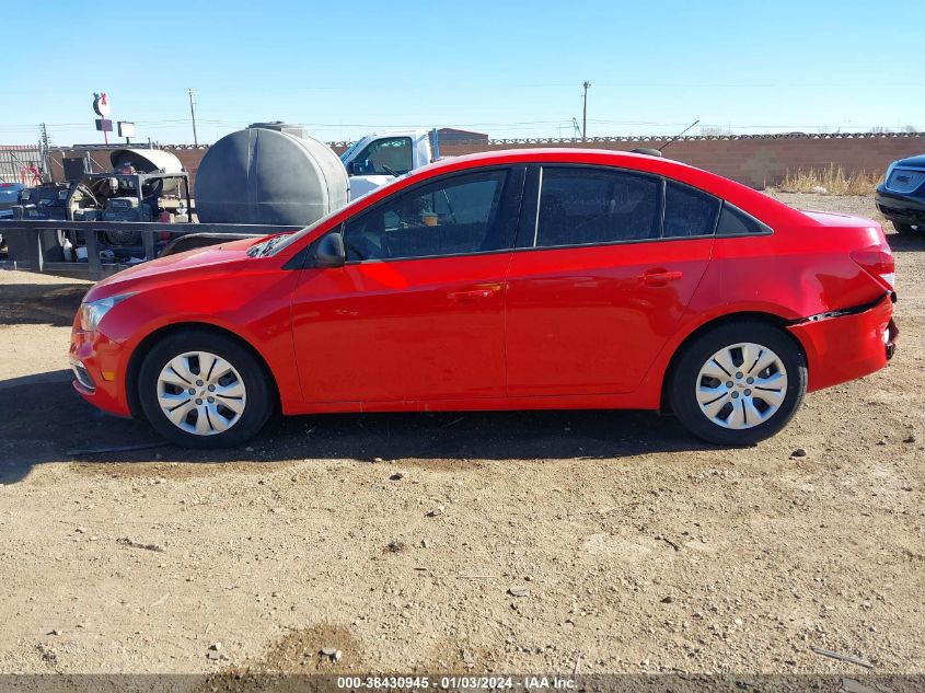 2015 CHEVROLET CRUZE LS MANUAL - 1G1PB5SH2F7151486