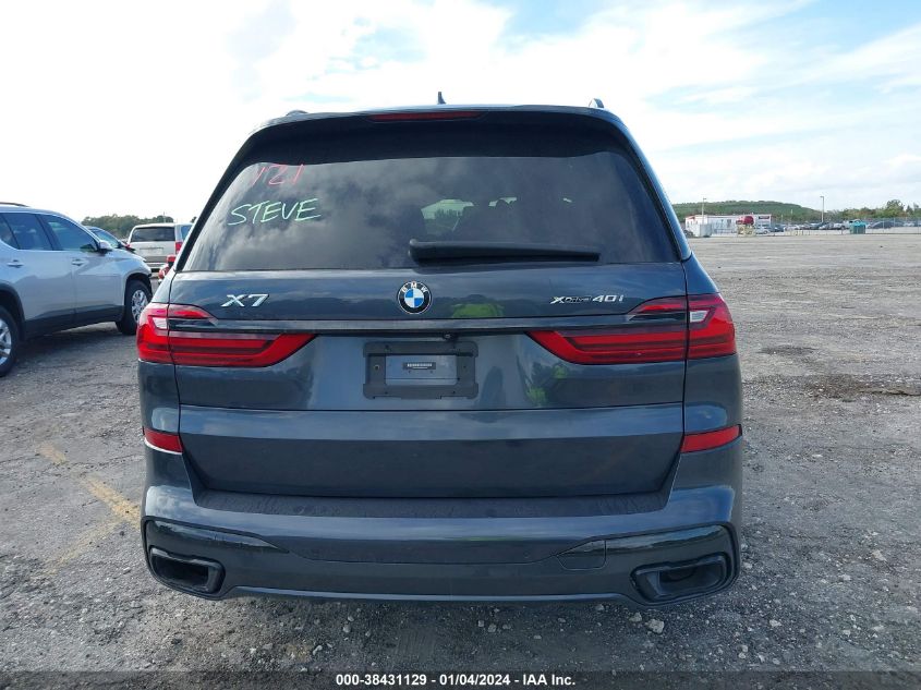 2021 BMW X7 XDRIVE40I 5UXCW2C06M9E29309