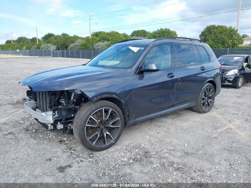 2021 BMW X7 XDRIVE40I 5UXCW2C06M9E29309