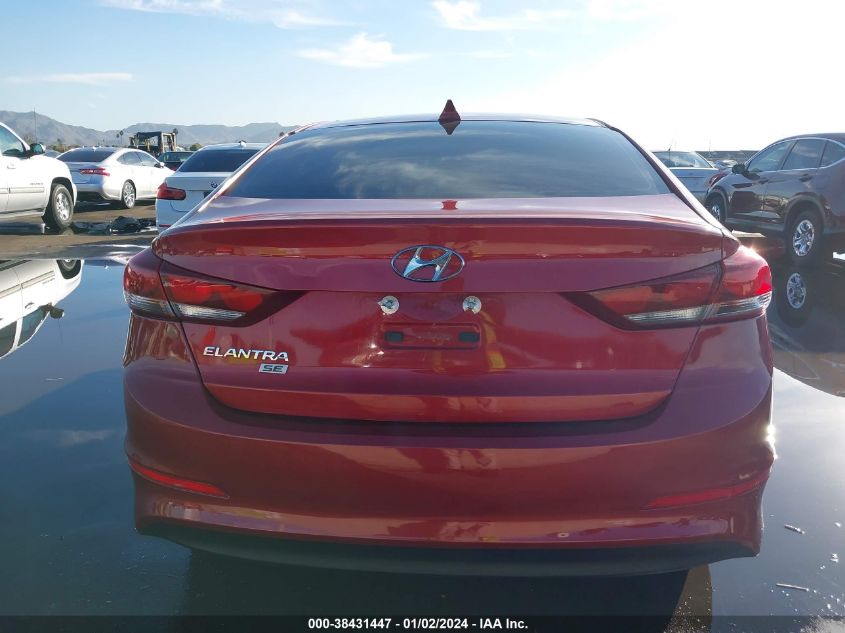 2017 HYUNDAI ELANTRA SE - KMHD74LF9HU122246