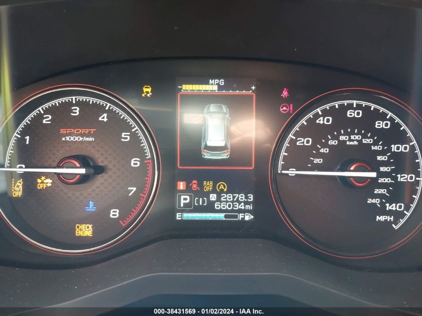 2019 SUBARU FORESTER SPORT - JF2SKAPC0KH580672