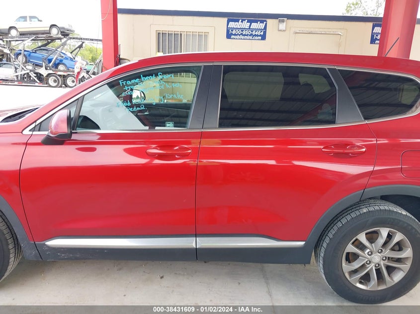VIN 5NMS23AD4KH001127 2019 HYUNDAI SANTA FE SE