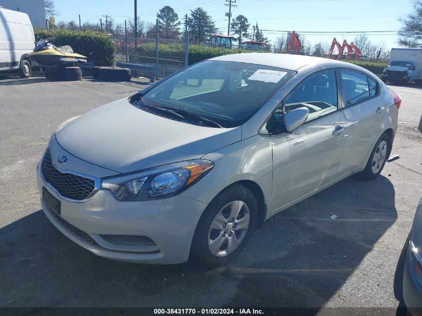 2014 KIA FORTE LX - KNAFK4A67E5249577