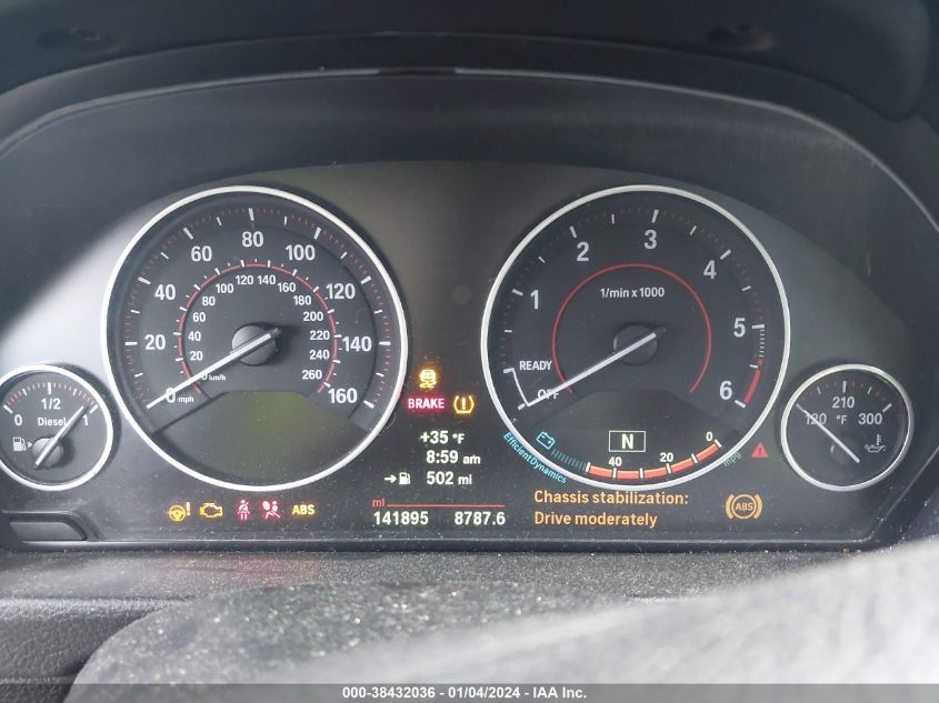 2014 BMW 328D XDRIVE WBA3D5C5XEKX98005