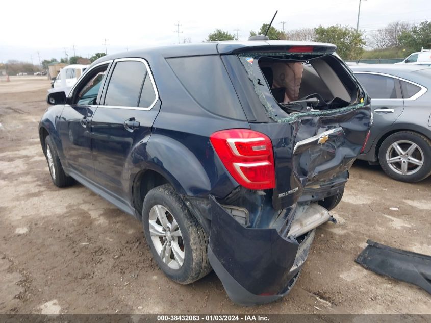 2017 CHEVROLET EQUINOX LS - 2GNALBEK7H1500827