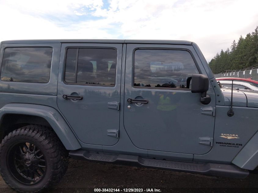 2014 JEEP WRANGLER UNLIMITED SAHARA - 1C4BJWEG9EL128192