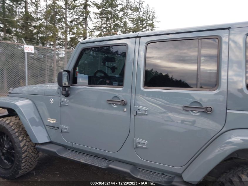 2014 JEEP WRANGLER UNLIMITED SAHARA - 1C4BJWEG9EL128192