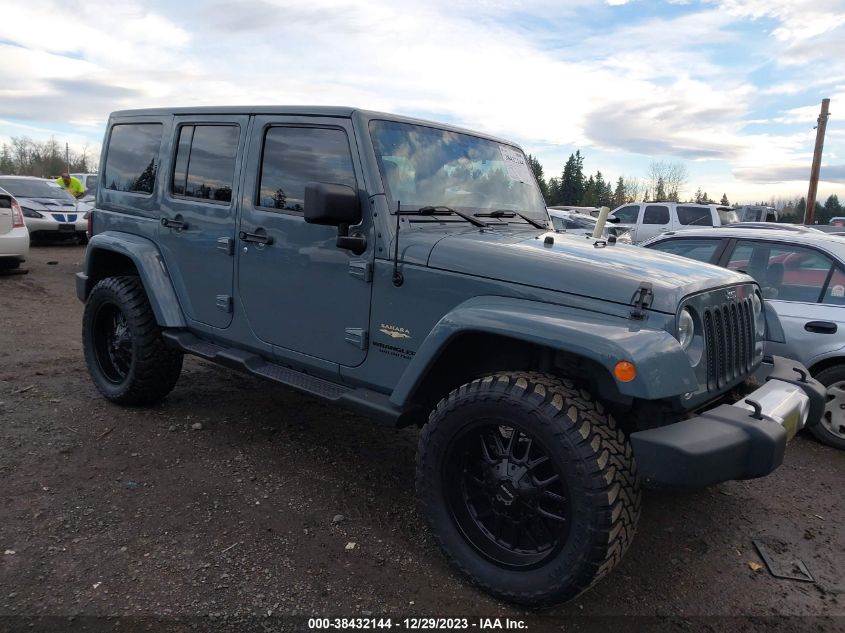 2014 JEEP WRANGLER UNLIMITED SAHARA - 1C4BJWEG9EL128192