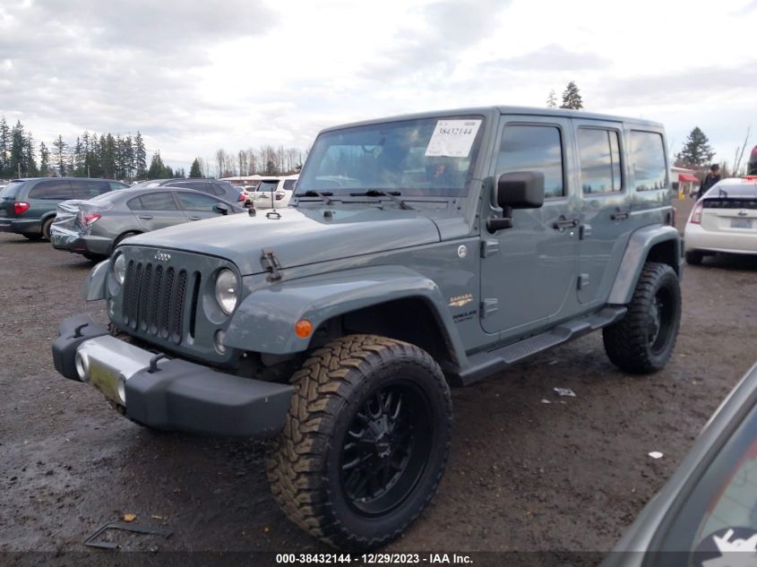 2014 JEEP WRANGLER UNLIMITED SAHARA - 1C4BJWEG9EL128192