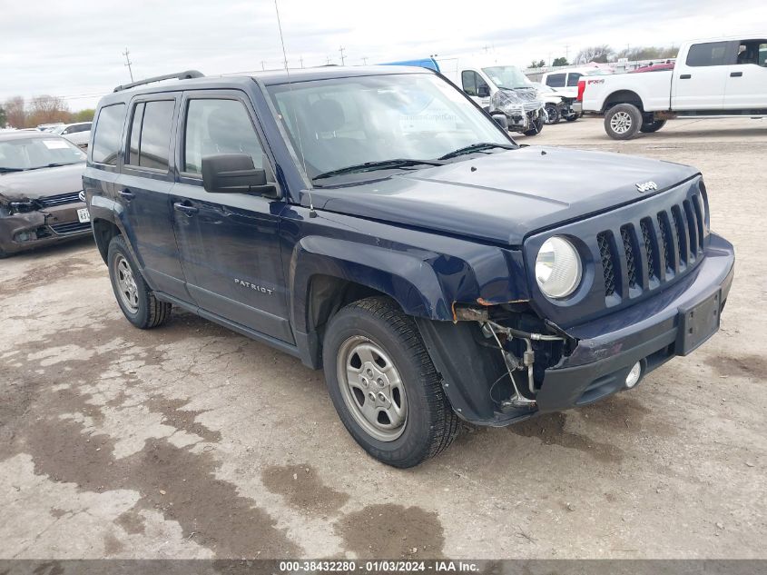 2014 JEEP PATRIOT SPORT - 1C4NJRBBXED575633