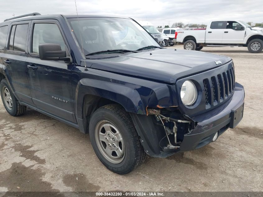 2014 JEEP PATRIOT SPORT - 1C4NJRBBXED575633