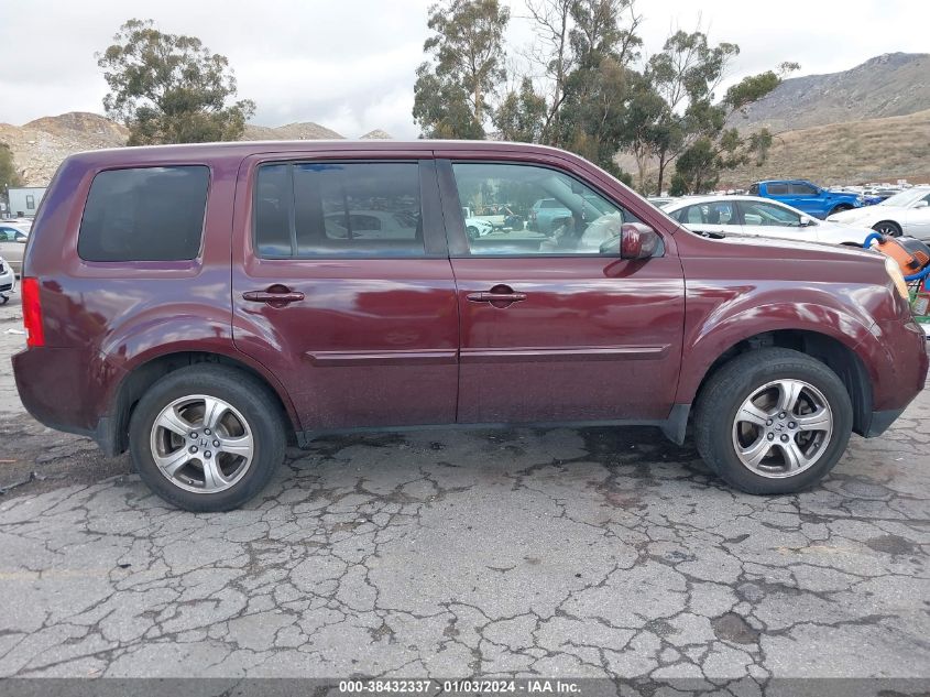 2013 HONDA PILOT EXL - 5FNYF3H63DB013893