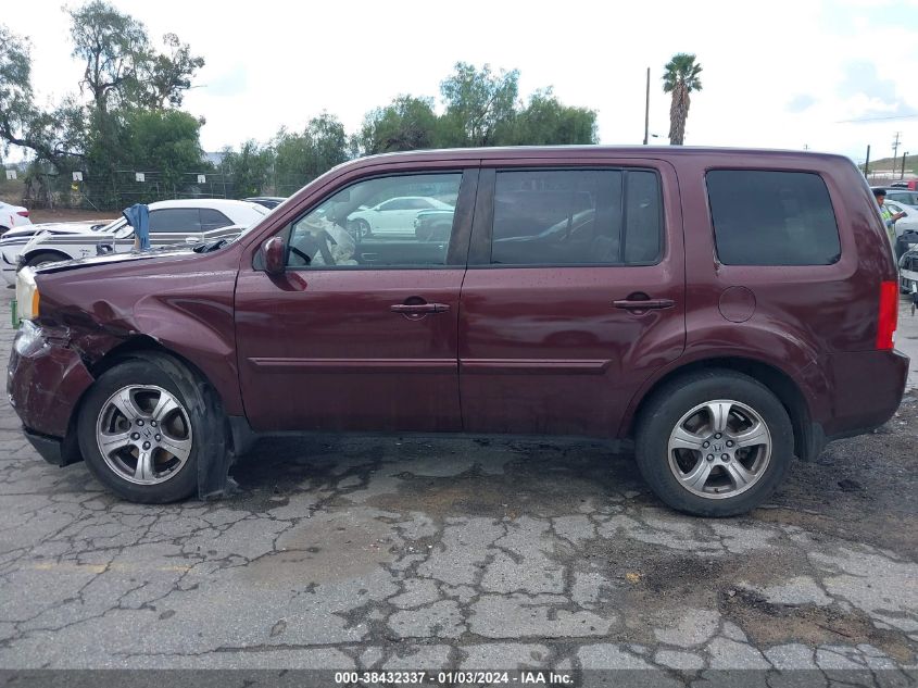 2013 HONDA PILOT EXL - 5FNYF3H63DB013893