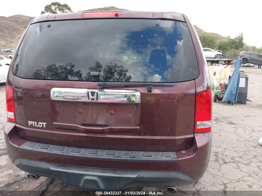 2013 HONDA PILOT EXL - 5FNYF3H63DB013893