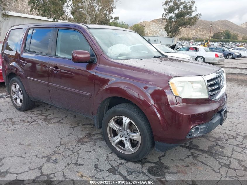 2013 HONDA PILOT EXL - 5FNYF3H63DB013893
