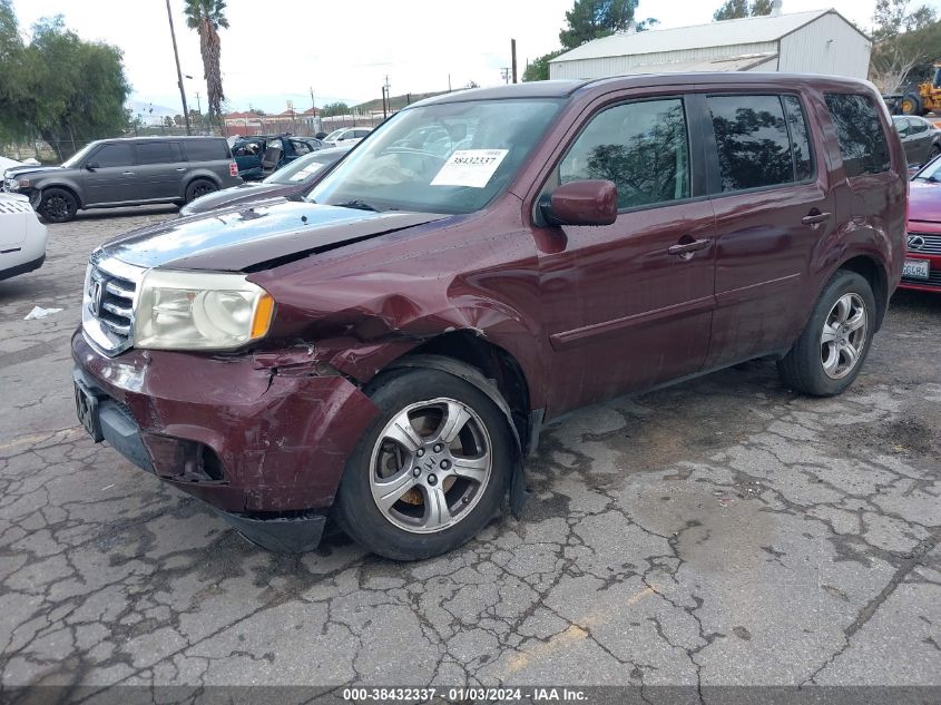 2013 HONDA PILOT EXL - 5FNYF3H63DB013893