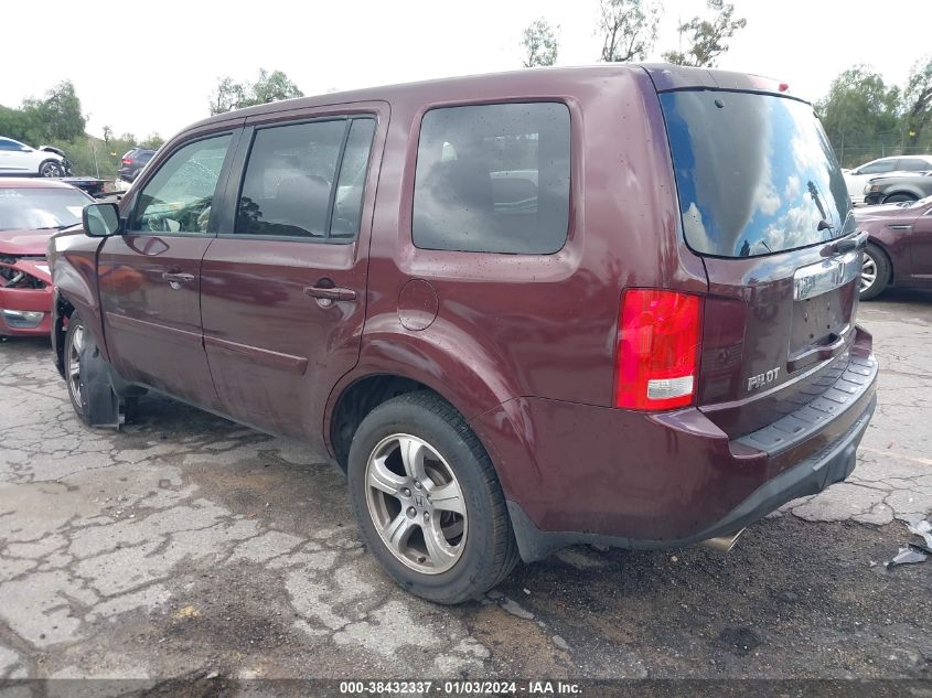 2013 HONDA PILOT EXL - 5FNYF3H63DB013893