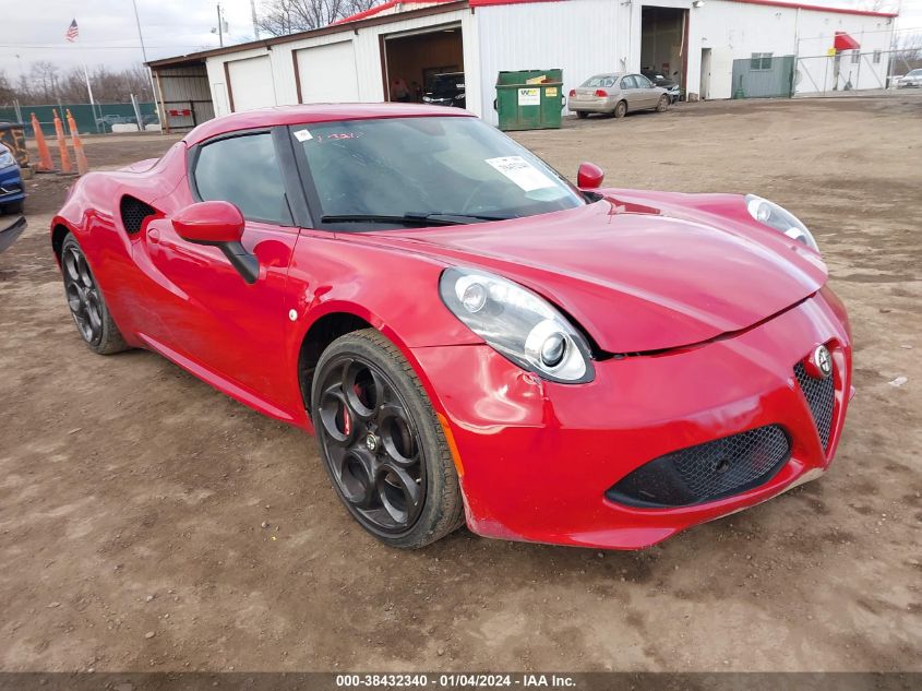 2015 ALFA ROMEO 4C - ZARBAAA44FM168129