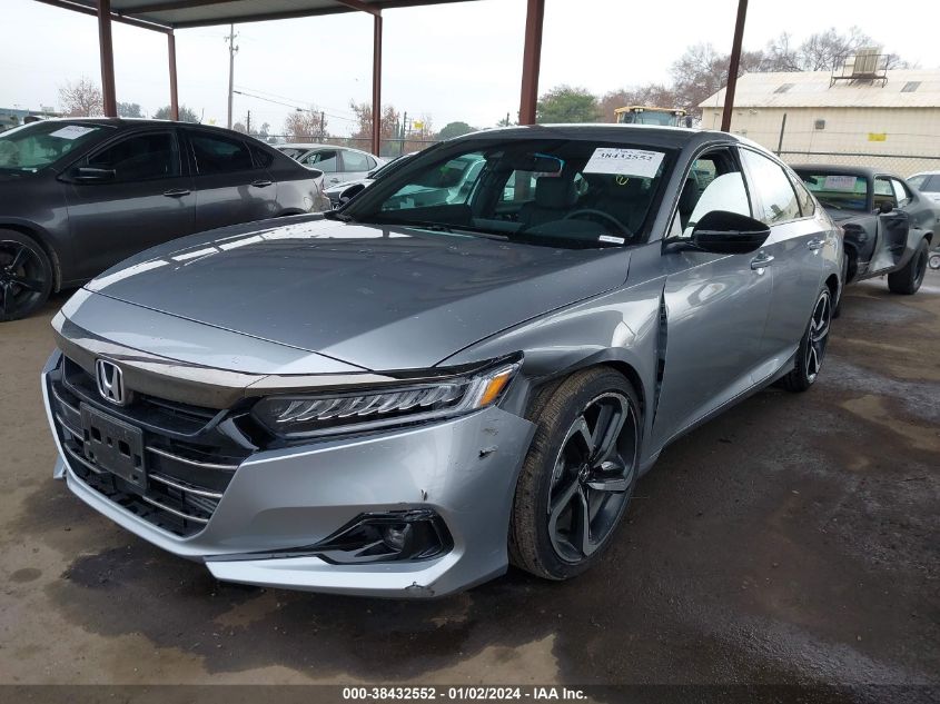 2022 HONDA ACCORD SPORT - 1HGCV1F36NA038258