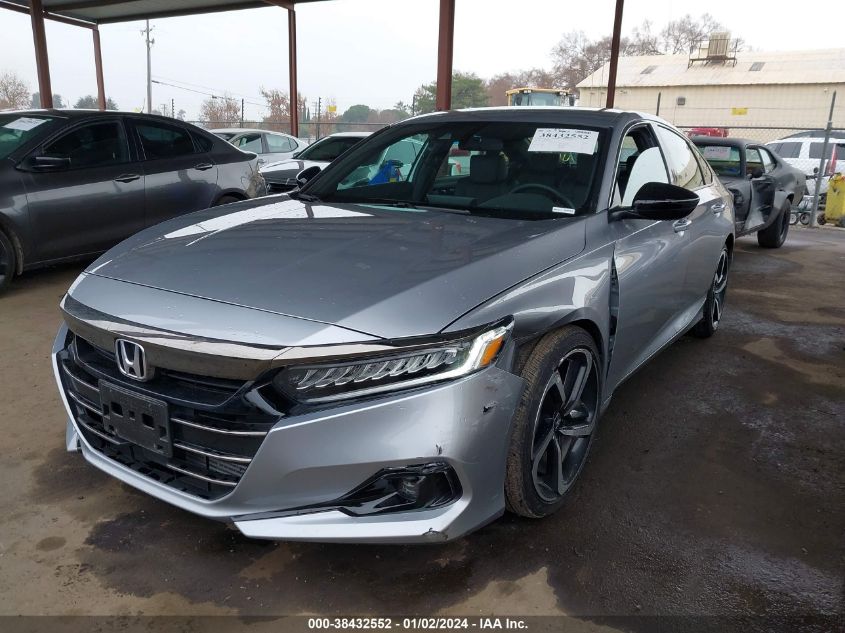2022 HONDA ACCORD SPORT - 1HGCV1F36NA038258