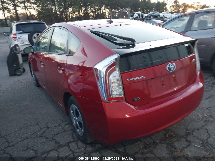 JTDKN3DU6D5592909 | 2013 TOYOTA PRIUS