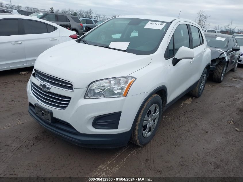 2015 CHEVROLET TRAX 1LS - KL7CJKSB9FB109183
