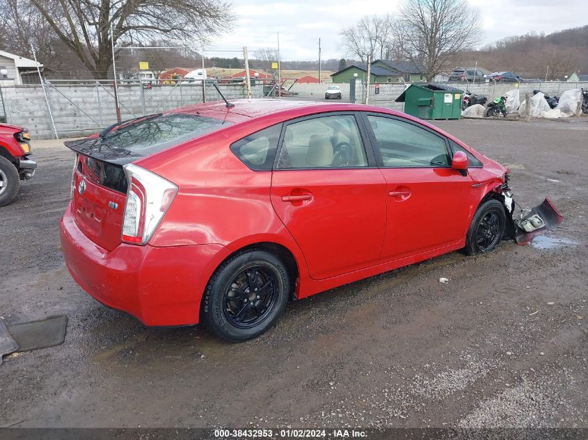 2013 TOYOTA PRIUS - JTDKN3D40D1725459