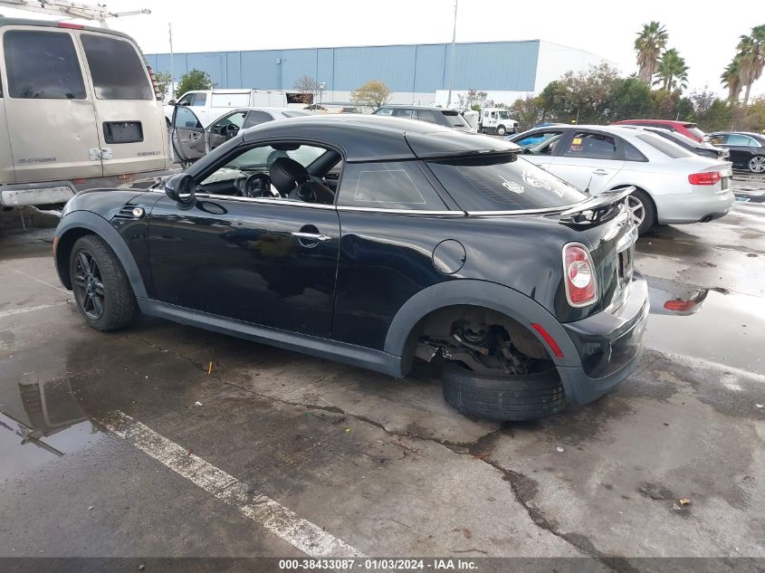 2013 MINI COUPE COOPER - WMWSX1C52DT507601