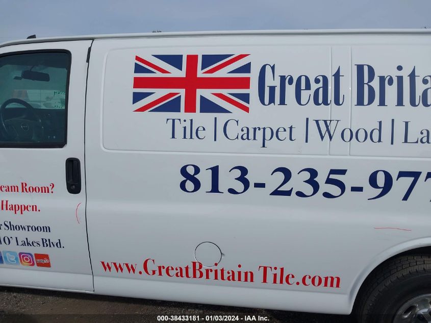 2020 GMC SAVANA CARGO RWD 2500 REGULAR WHEELBASE WORK VAN 1GTW7AFP9L1276997