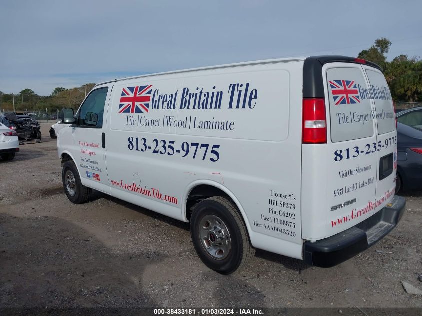 2020 GMC SAVANA CARGO RWD 2500 REGULAR WHEELBASE WORK VAN 1GTW7AFP9L1276997