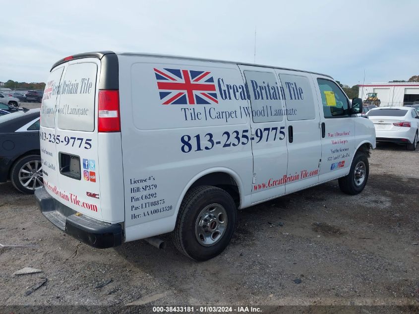 2020 GMC SAVANA CARGO RWD 2500 REGULAR WHEELBASE WORK VAN 1GTW7AFP9L1276997