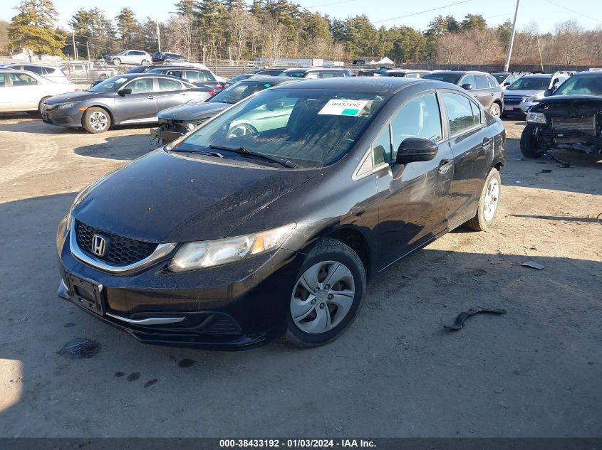 2014 HONDA CIVIC LX - 2HGFB2F57EH544695