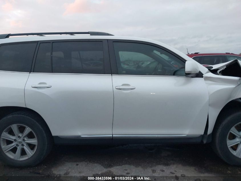 2013 TOYOTA HIGHLANDER PLUS/SE - 5TDZK3EH2DF103456