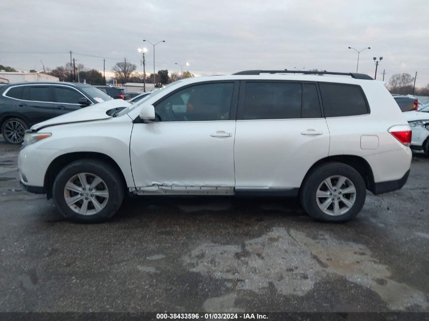 2013 TOYOTA HIGHLANDER PLUS/SE - 5TDZK3EH2DF103456