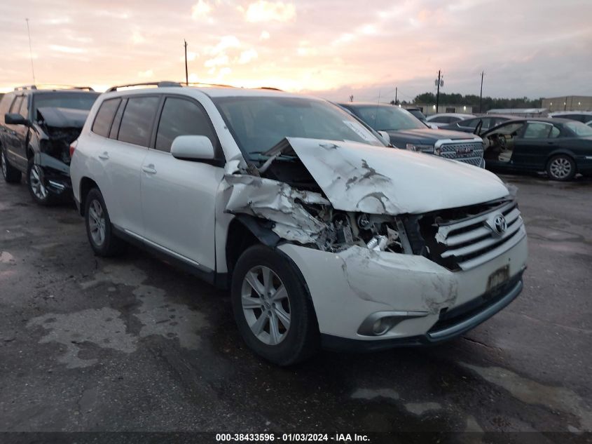 2013 TOYOTA HIGHLANDER PLUS/SE - 5TDZK3EH2DF103456