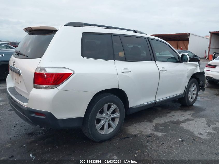 2013 TOYOTA HIGHLANDER PLUS/SE - 5TDZK3EH2DF103456