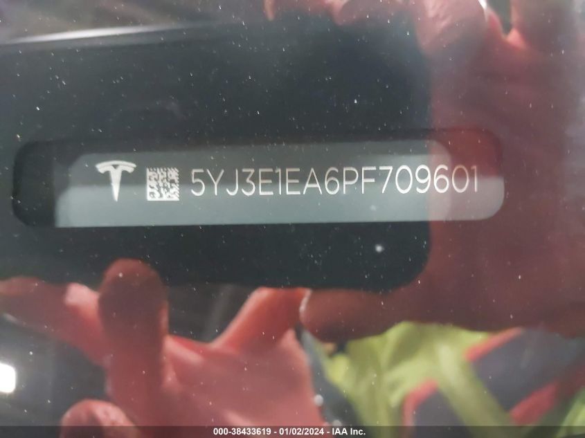 2023 TESLA MODEL 3 - 5YJ3E1EA6PF709601