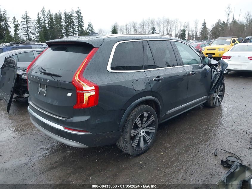 2022 VOLVO XC90 RECHARGE PLUG-IN HYBRID T8 INSCRIPTION 7 PASSENGER YV4BR0CL9N1778865
