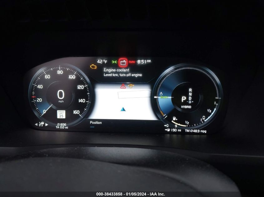 2022 VOLVO XC90 RECHARGE PLUG-IN HYBRID T8 INSCRIPTION 7 PASSENGER YV4BR0CL9N1778865