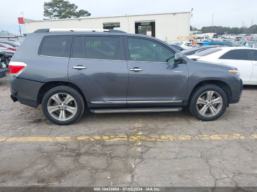 2013 TOYOTA HIGHLANDER LIMITED V6 - 5TDYK3EH0DS119974