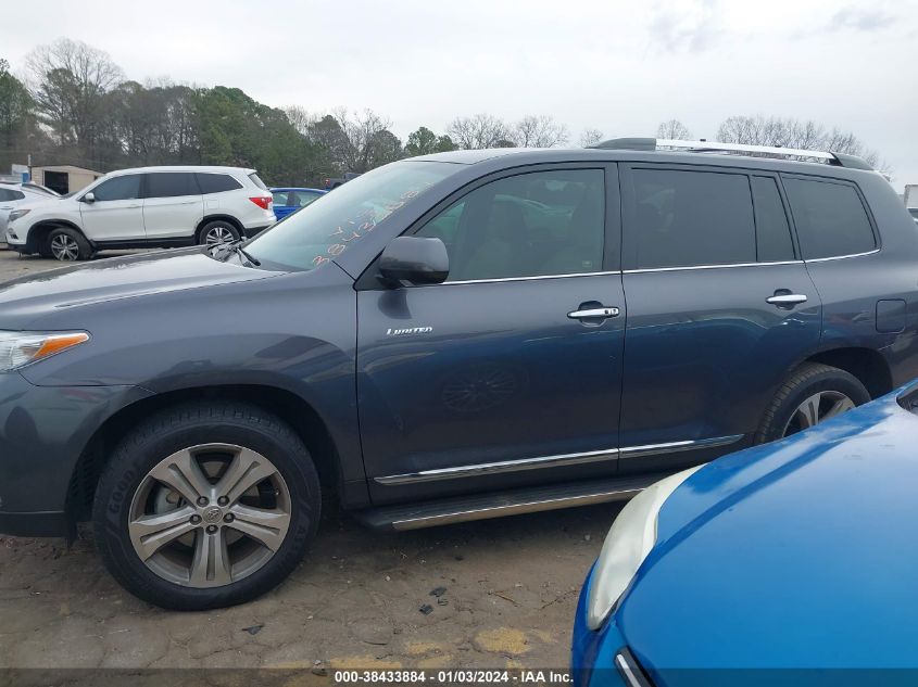 2013 TOYOTA HIGHLANDER LIMITED V6 - 5TDYK3EH0DS119974