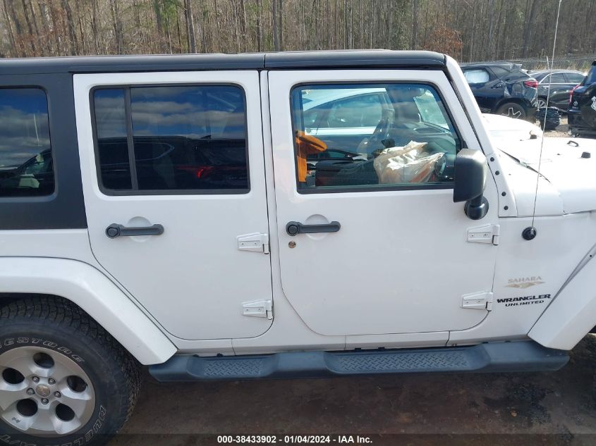 2014 JEEP WRANGLER UNLIMITED SAHARA - 1C4BJWEG4EL141075
