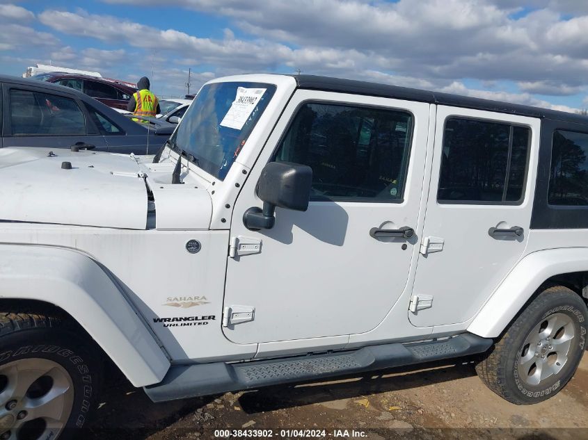 2014 JEEP WRANGLER UNLIMITED SAHARA - 1C4BJWEG4EL141075