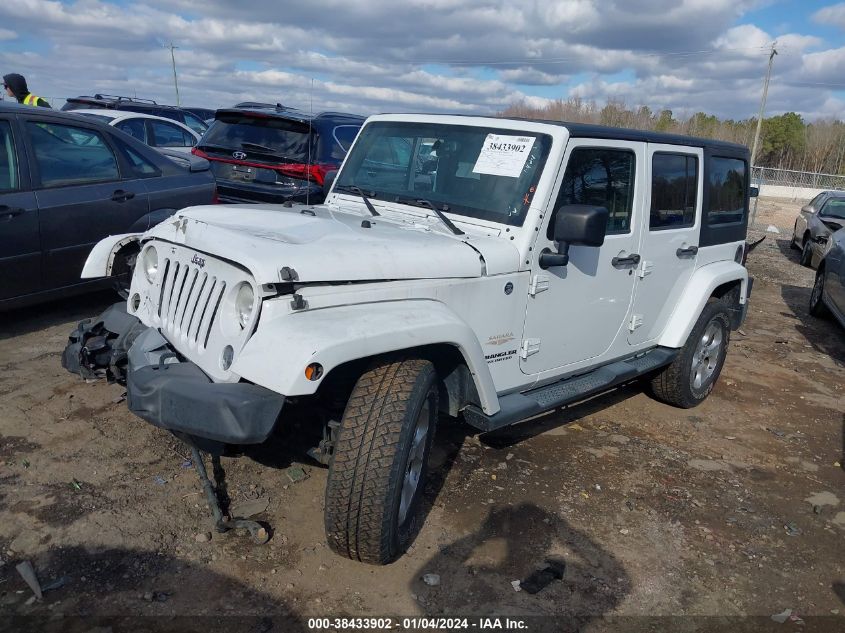 2014 JEEP WRANGLER UNLIMITED SAHARA - 1C4BJWEG4EL141075