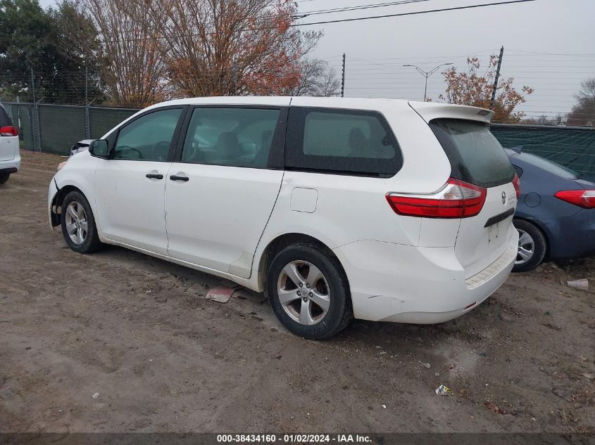 5TDZZ3DC0HS843918 2017 TOYOTA SIENNA, photo no. 3