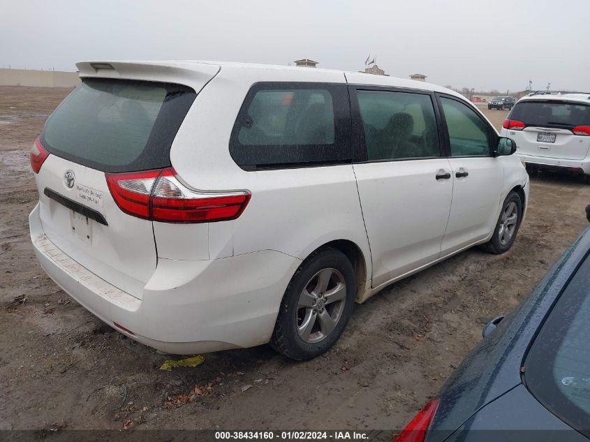 5TDZZ3DC0HS843918 2017 TOYOTA SIENNA, photo no. 4